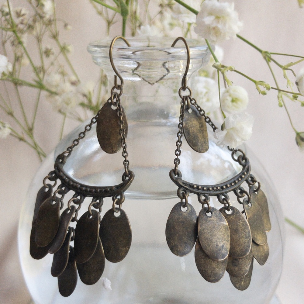 Bronze Dangle Earrings